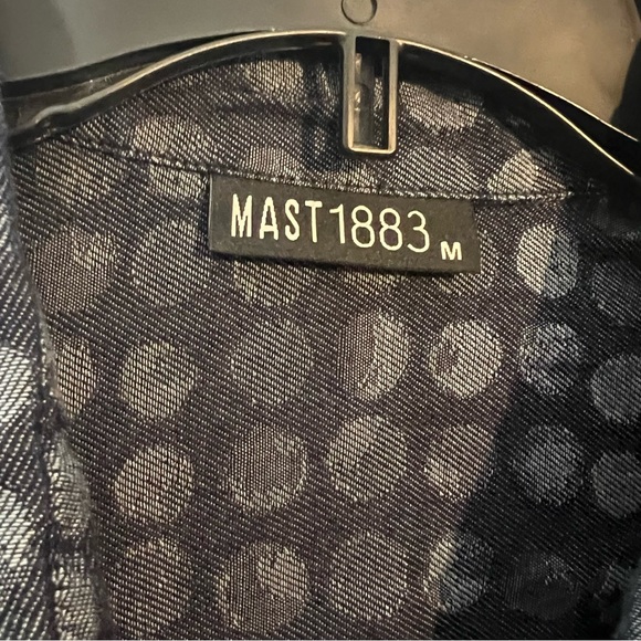 MAST 1883 Organic Cotton Chambray Button Up Tunic Shirt With Pockets - Picture 2 of 6